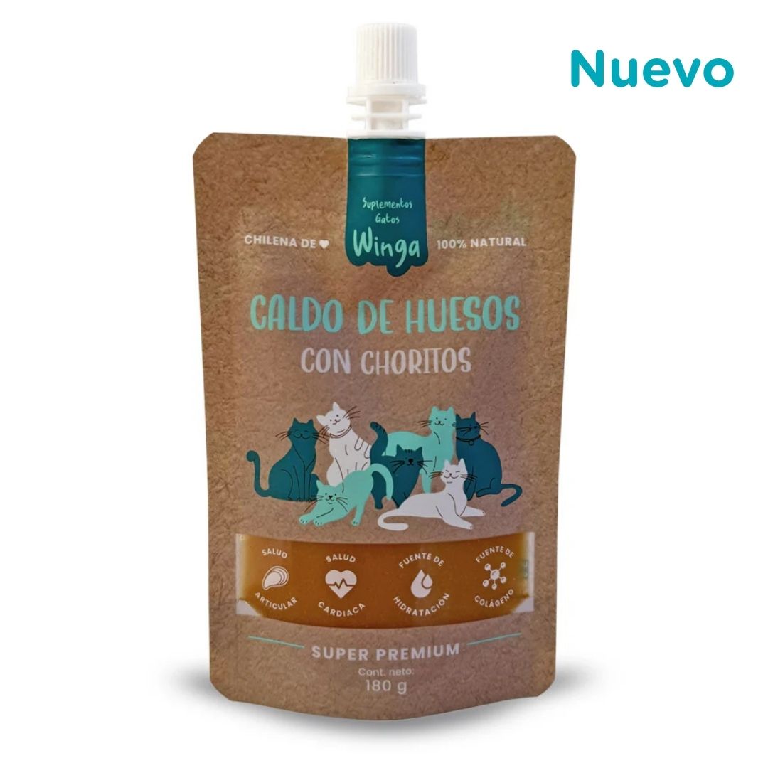 Caldo de Huesos con Choritos Gatos