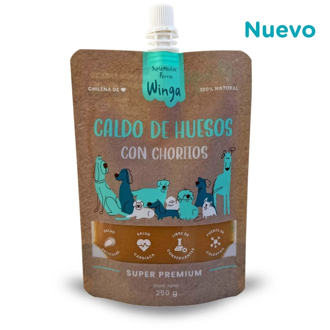 Caldo de Huesos con Choritos Perros