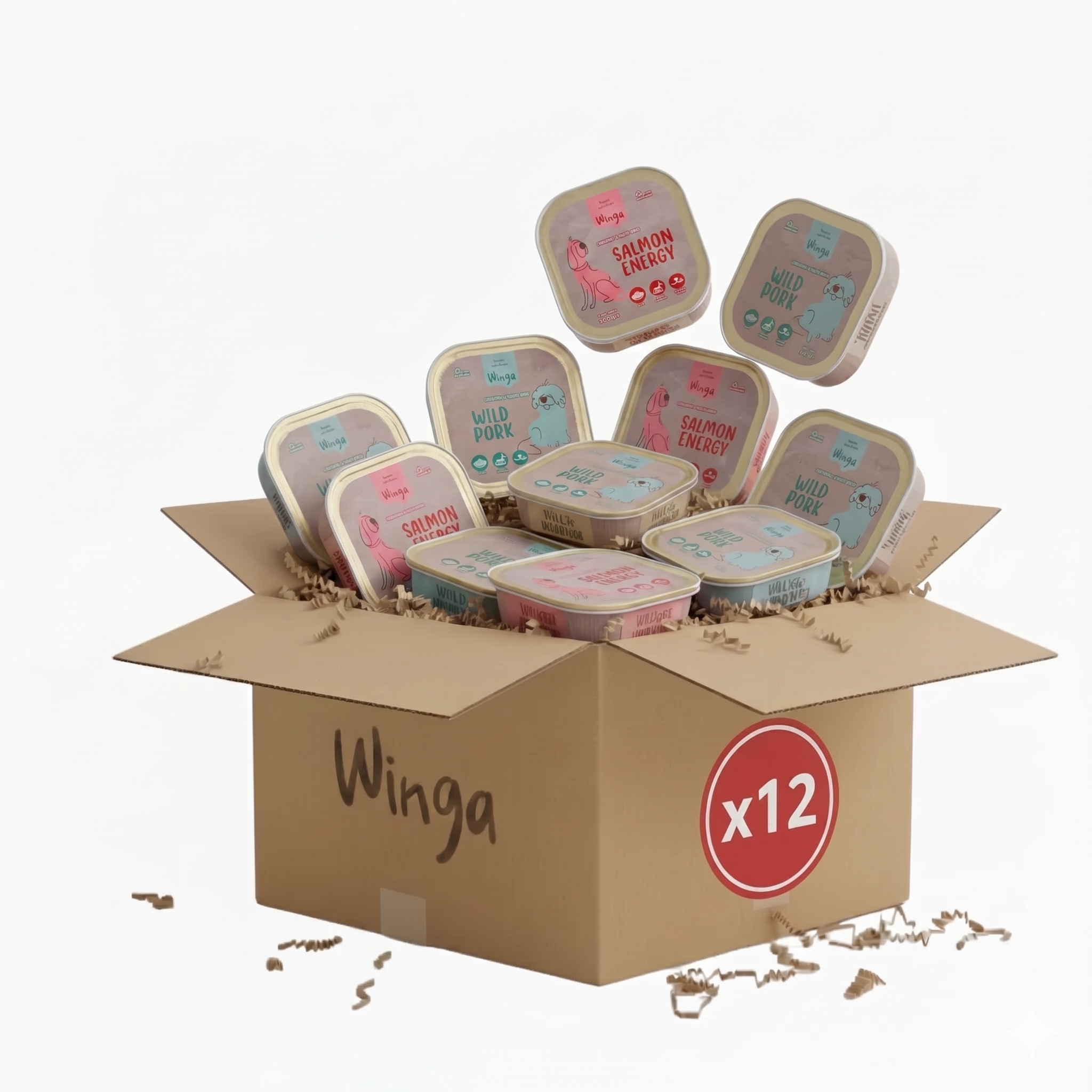 Pack 12 Patés Cerdo y Salmón