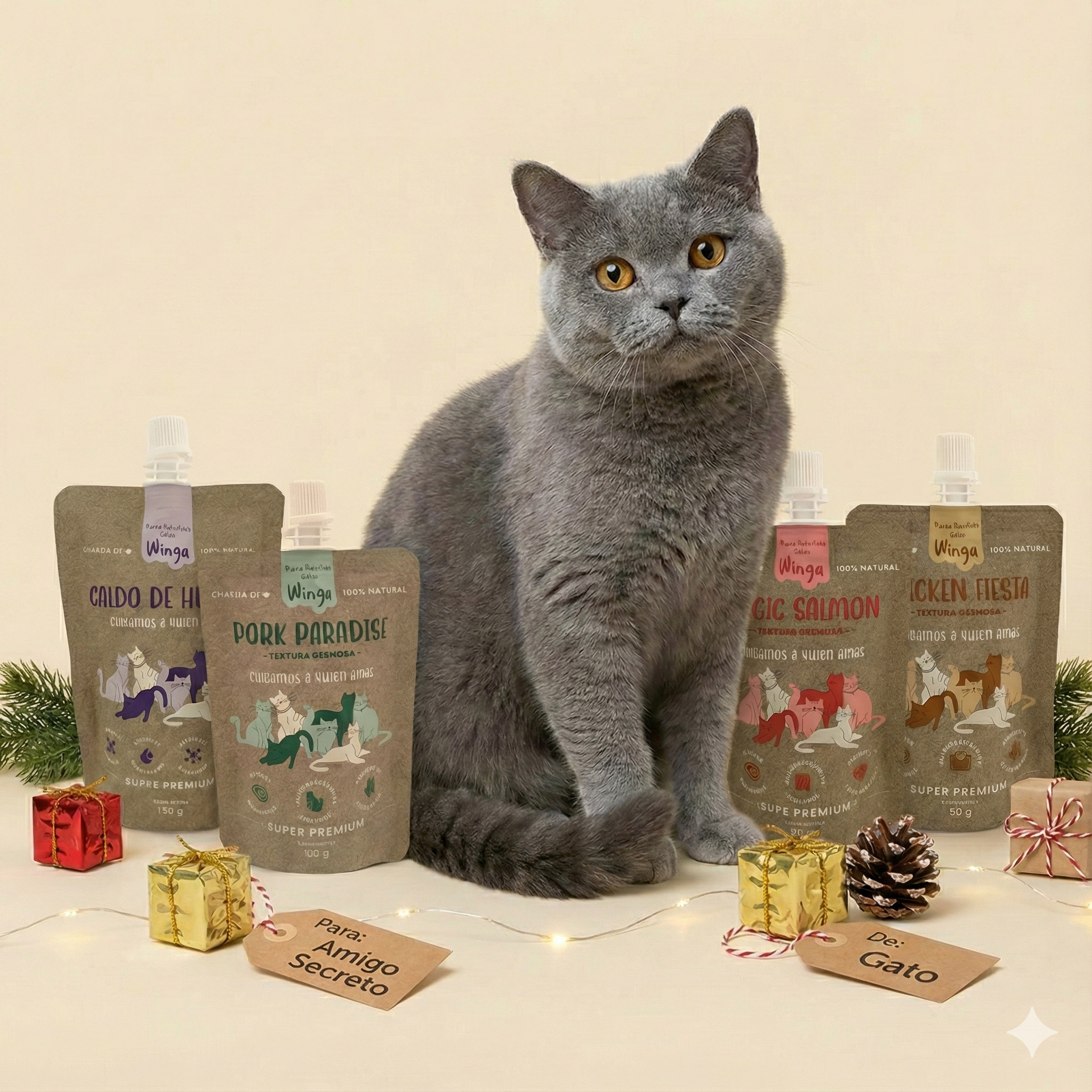 Pack Amigo Secreto Gatos