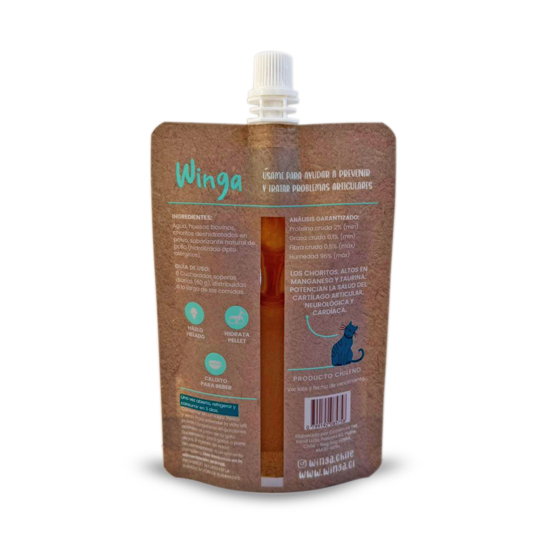 Caldo de Huesos con Choritos Gatos